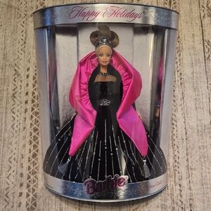 Barbie Holiday Edition 1998 with Pink and Black Gown In Box